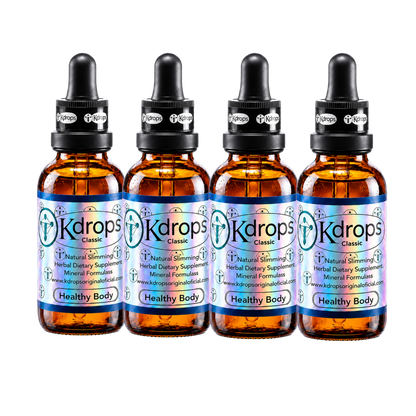 Kdrops Classic – Natural Metabolic Support Drops (4-Bottle Set) + 1 FREE BOTTLE - DendasStore