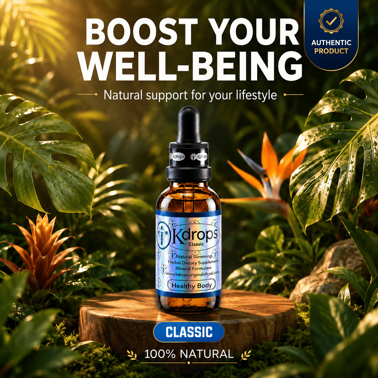 Kdrops Classic – Natural Metabolic Support Drops (4-Bottle Set) + 1 FREE BOTTLE - DendasStore