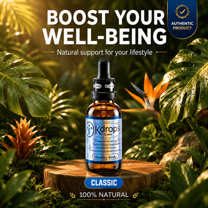 Kdrops Classic – Natural Metabolic Support Drops (4-Bottle Set) + 1 FREE BOTTLE - DendasStore