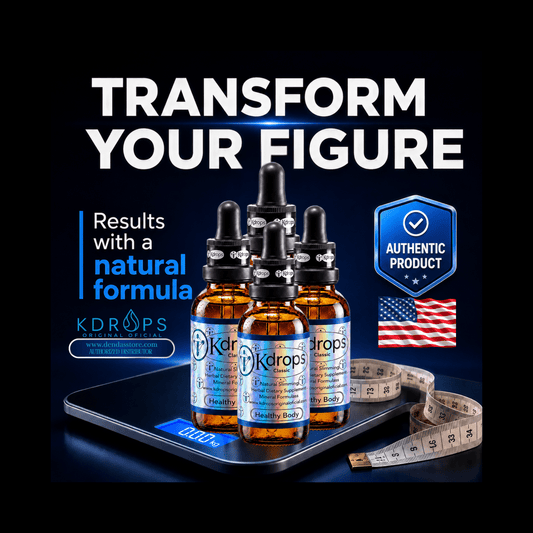Kdrops Classic – Natural Metabolic Support Drops (4-Bottle Set) + 1 FREE BOTTLE - DendasStore