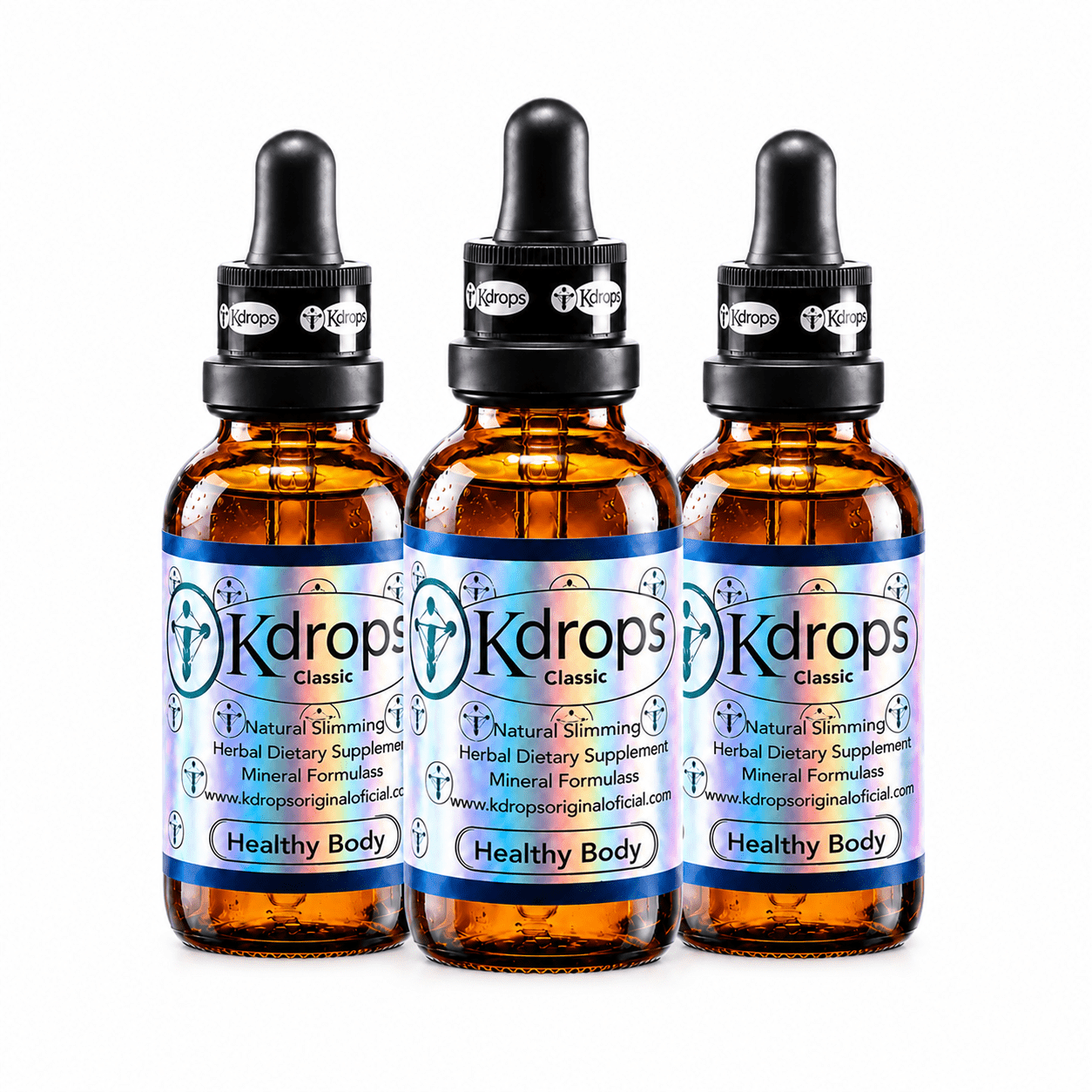 Kdrops Classic – Natural Metabolism & Wellness Support Drops (3-Bottle Set) - DendasStore