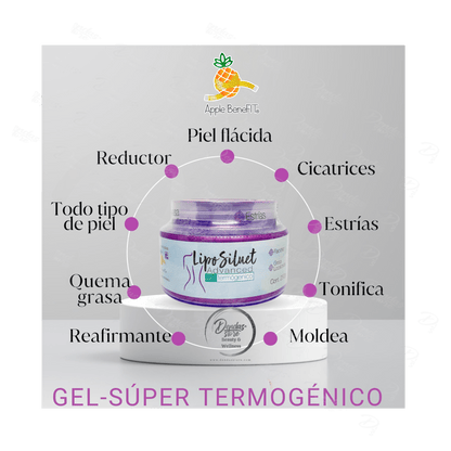 LipoSiluet Advanced Thermogenic Gel – Firming, Stretch Mark & Cellulite Reducer – 250g - DendasStore
