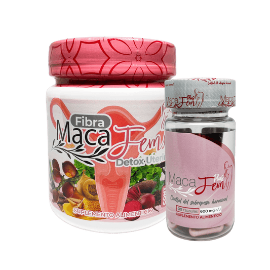 MacaFem Plus & Maca Fem Fibra Kit – for Digestive Balance and Women’s Wellness - DendasStore