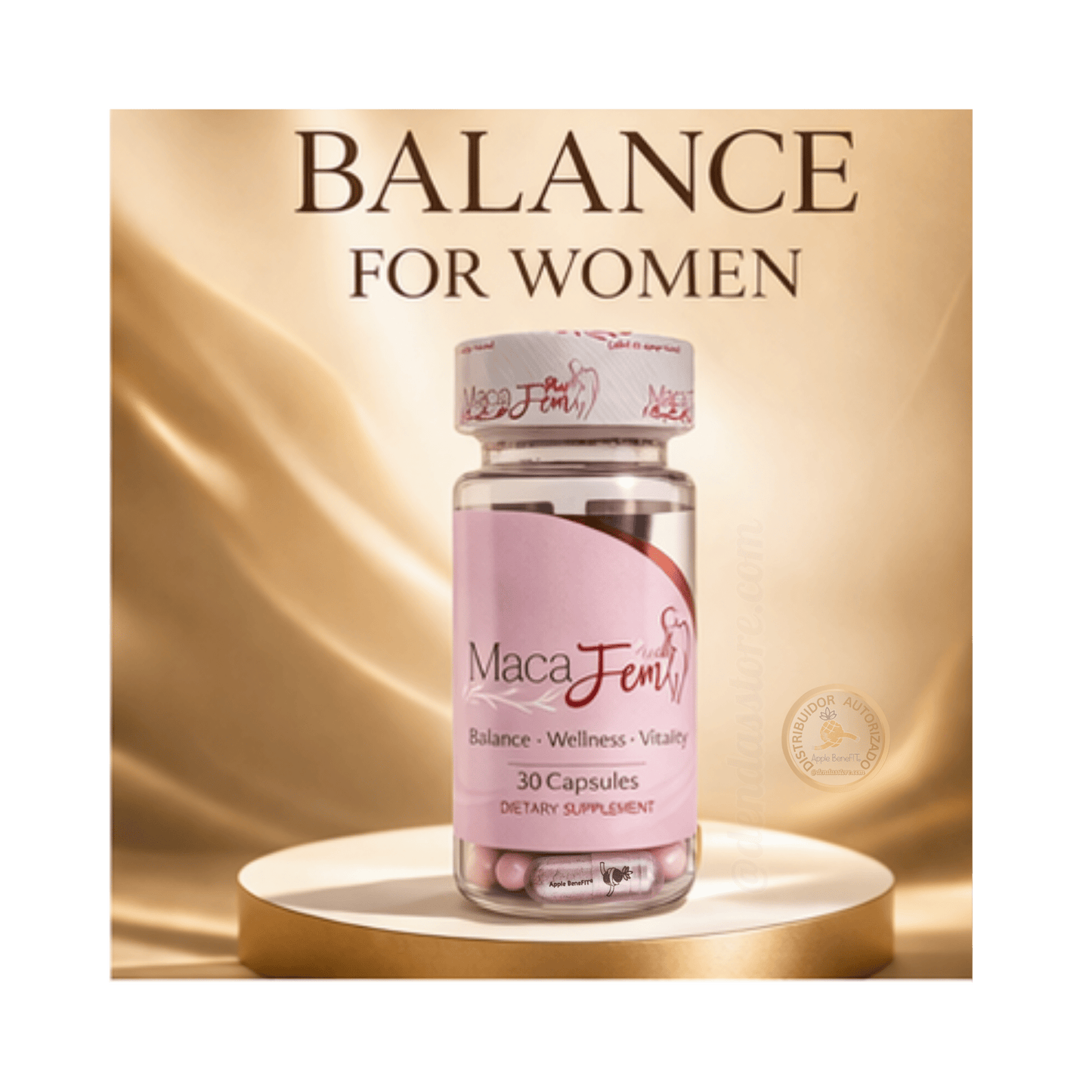 MacaFem Plus – Women’s Wellness Formula | 30 Capsules - DendasStore