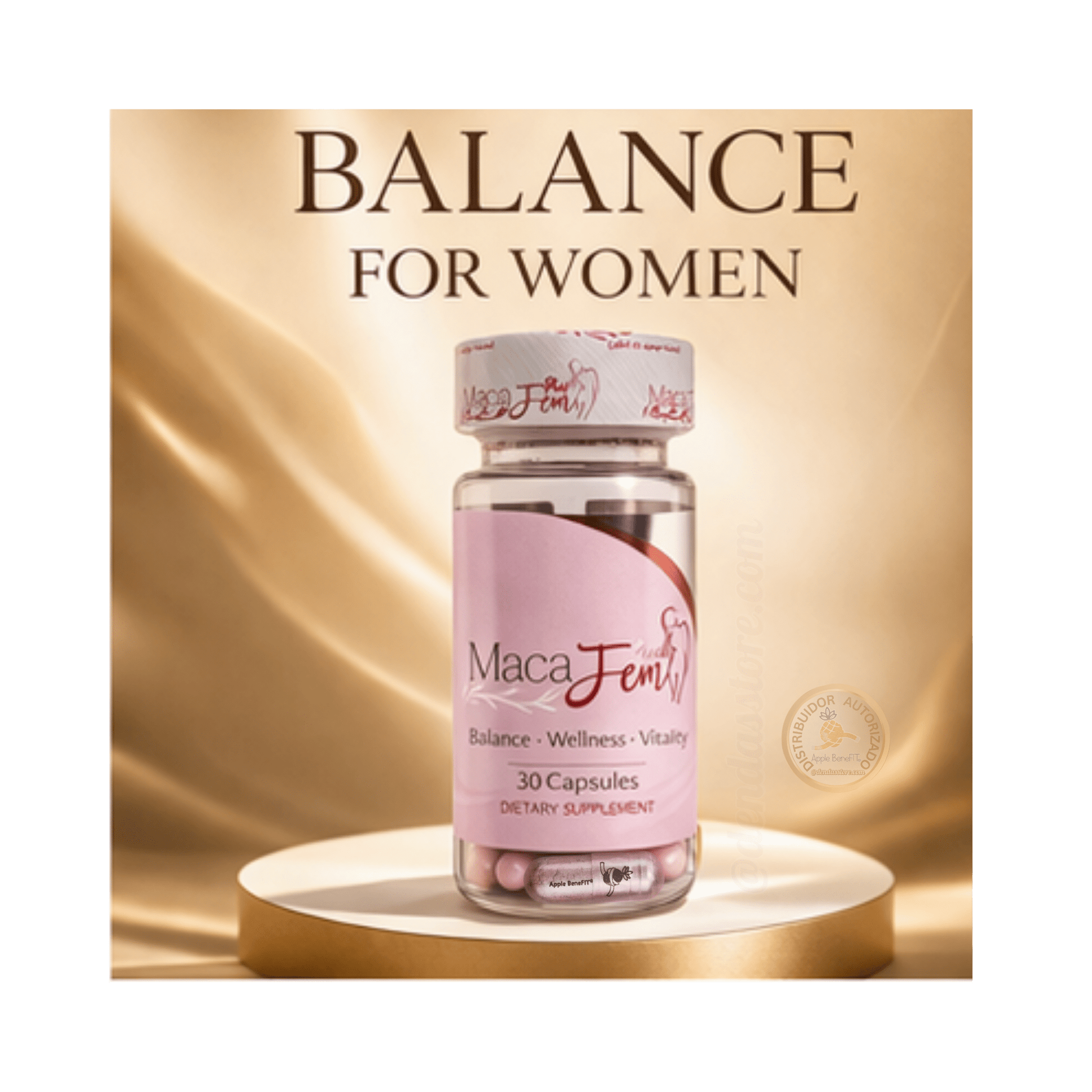 MacaFem Plus – Women’s Wellness Formula | 30 Capsules - DendasStore
