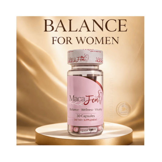 MacaFem Plus – Women’s Wellness Formula | 30 Capsules - DendasStore