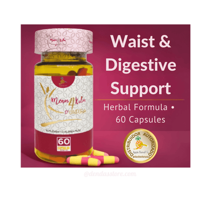 Menos 4 Kilos d’Cintura | Natural Herbal Capsules for Waist & Digestive Support – 60 Count - DendasStore