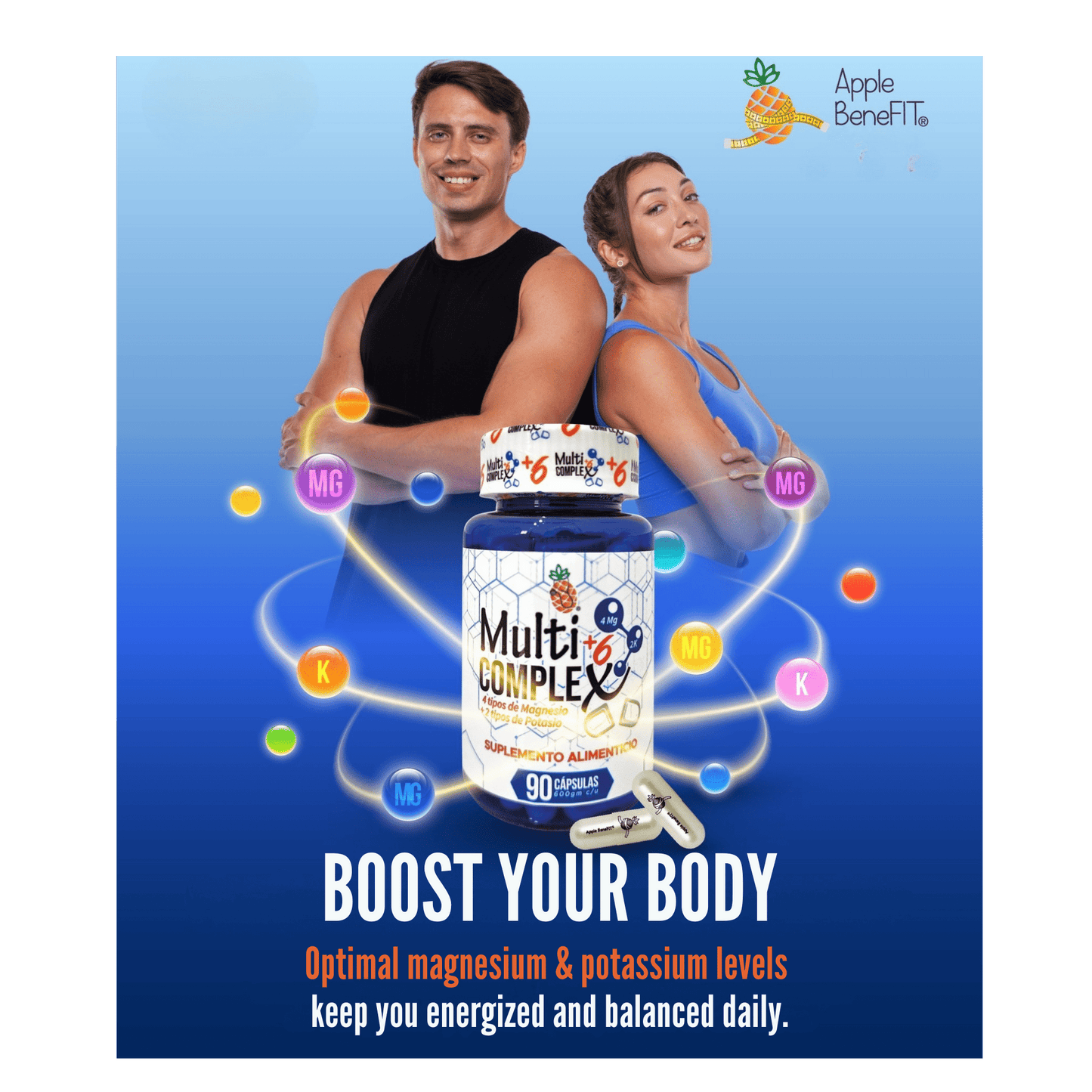 MultiComplex 6 – Magnesium & Potassium Advanced Formula | Apple BeneFit® - DendasStore