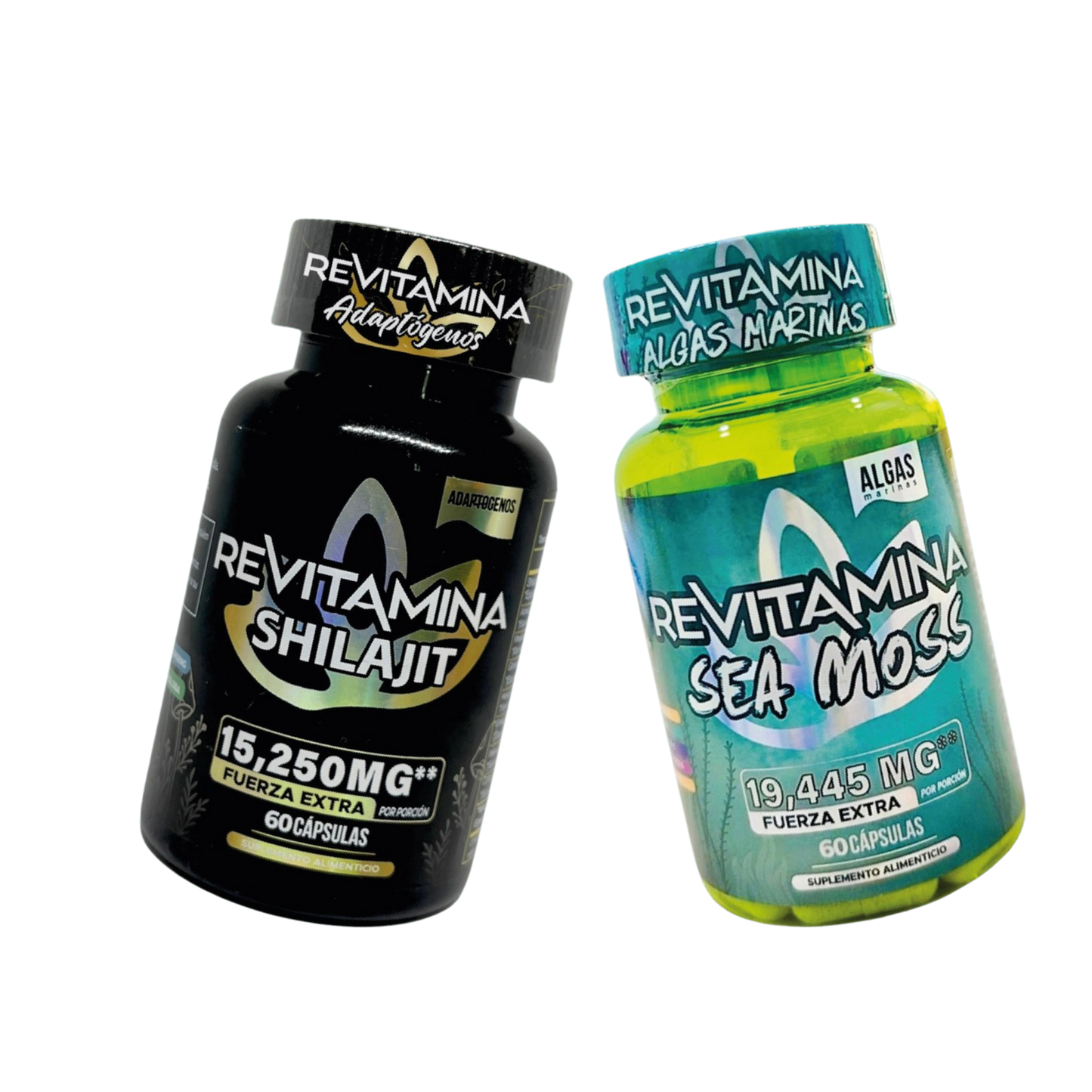 Revitamina Duo: Sea Moss & Shilajit – Adaptogenic Mineral Power Kit | Apple BeneFit® - DendasStore