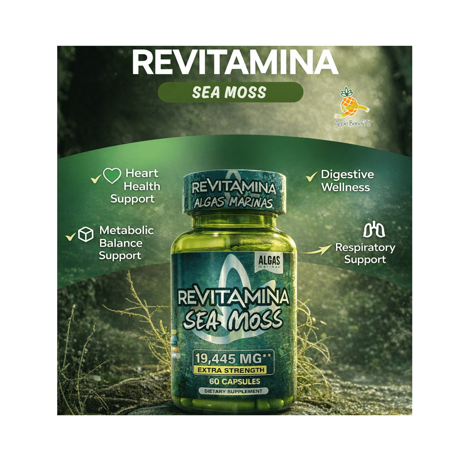 Revitamina Sea Moss – Ultra Powerful Mineral Supplement | Apple BeneFit® - DendasStore