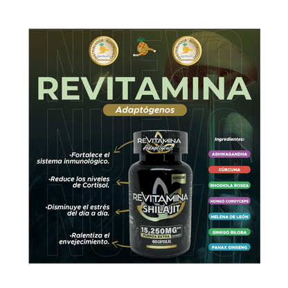 Revitamina Shilajit Adaptogenic Complex | Apple BeneFit® - DendasStore