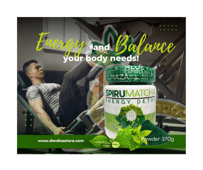 SPIRU𝗠𝗔𝗧𝗖𝗛𝗔 Energy Detox Powder by Apple BeneFIT®️ - 370g - DendasStore