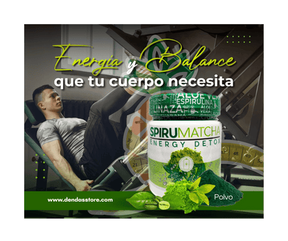 SPIRU𝗠𝗔𝗧𝗖𝗛𝗔 Energy Detox Powder by Apple BeneFIT®️ - 370g - DendasStore