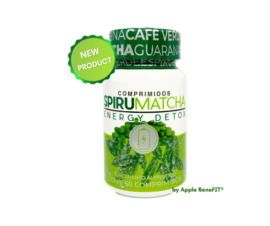 SPIRUMATCHA Detox Energy Tablets – 60 Count | Apple BeneFIT® - DendasStore