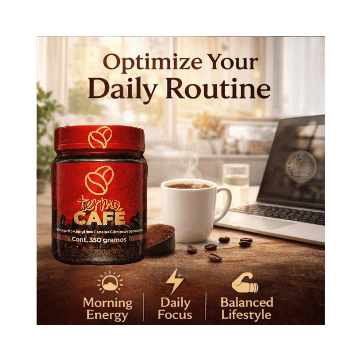 TERMO COFFEE – Gourmet Thermogenic Coffee with Ganoderma for Energy & Daily Wellness - DendasStore