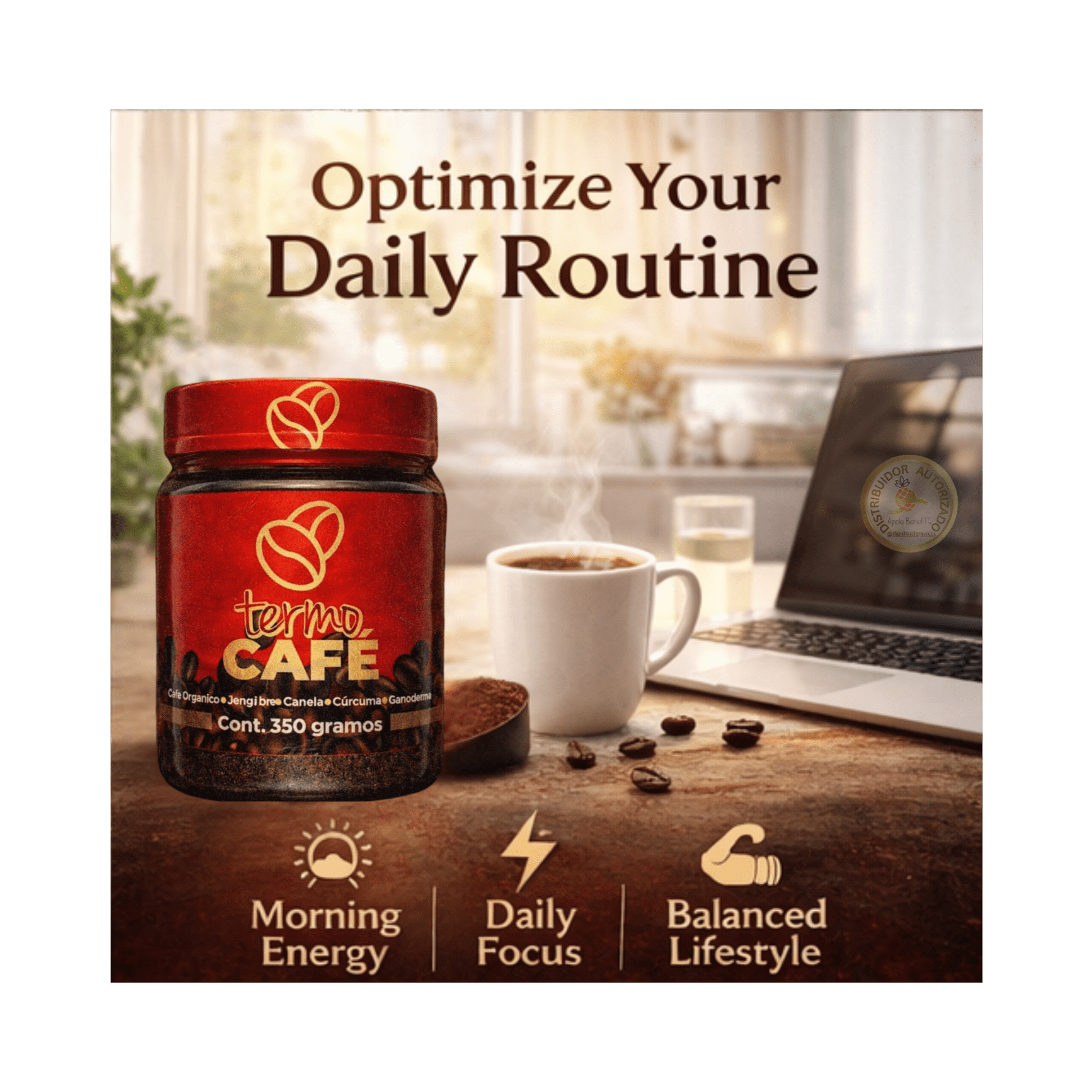 TERMO COFFEE – Gourmet Thermogenic Coffee with Ganoderma for Energy & Daily Wellness - DendasStore