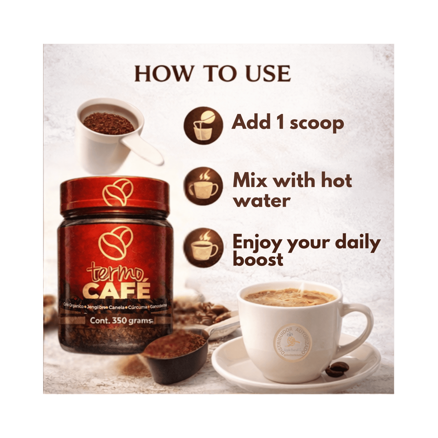 TERMO COFFEE – Gourmet Thermogenic Coffee with Ganoderma for Energy & Daily Wellness - DendasStore