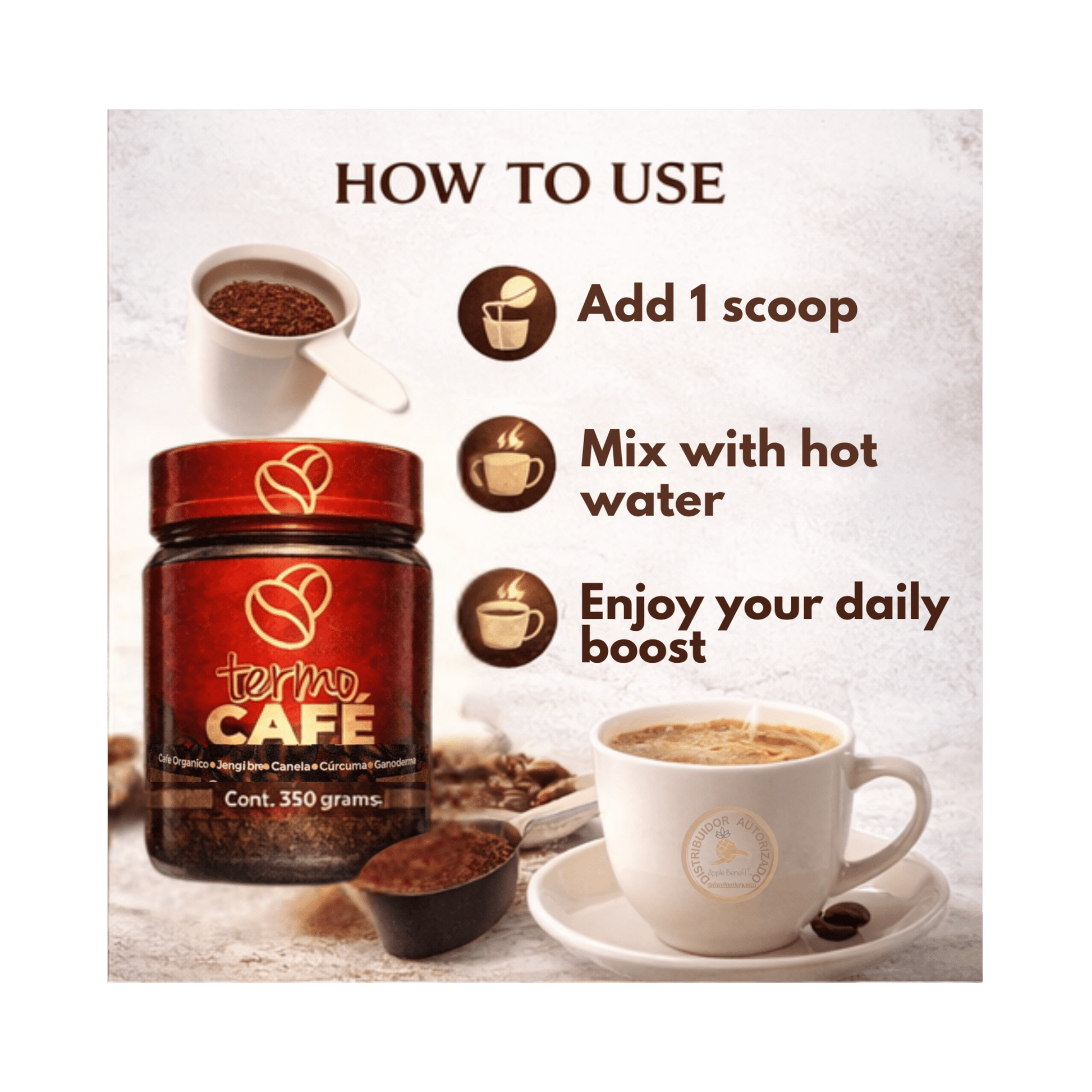 TERMO COFFEE – Gourmet Thermogenic Coffee with Ganoderma for Energy & Daily Wellness - DendasStore